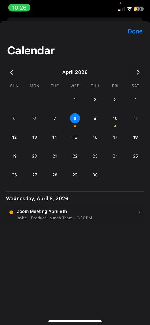 calendar